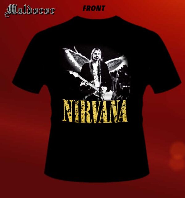 NIRVANA Kurt Cobain wings TS