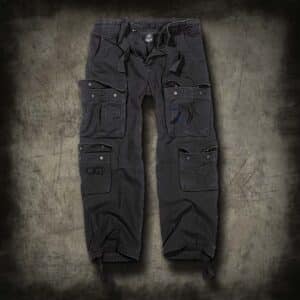 HLAČE PURE VINTAGE TROUSERS CRNE