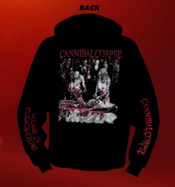 CANNIBAL CORPSE Butchered at birth HOODIE - Image 2