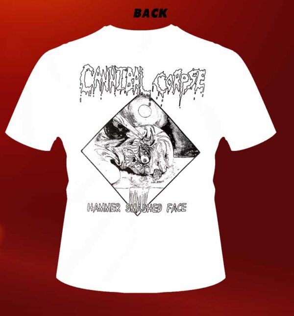 CANNIBAL CORPSE Hammer smashed face WHITE TS majica - Image 2