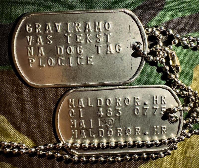 GRAVIRANJE DOG TAG PLOČICA