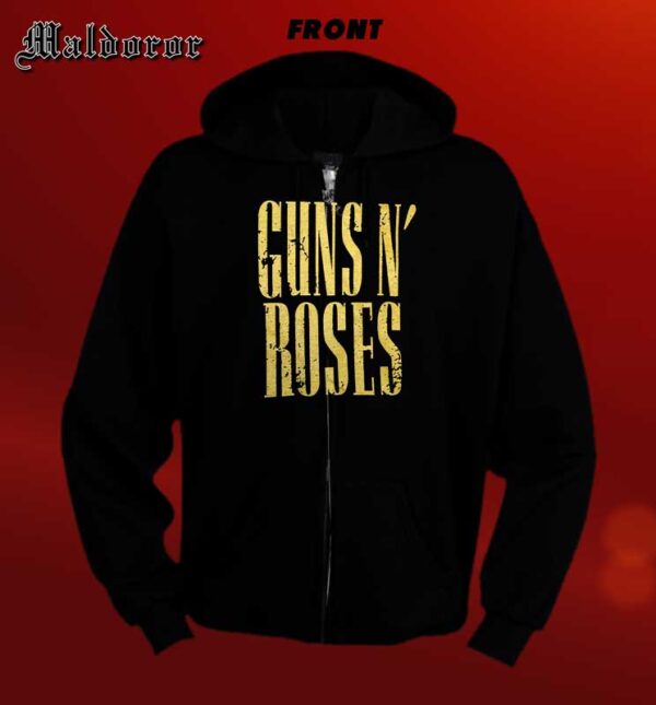 GUNS N' ROSES Lettering 2 ZIP HOODIE