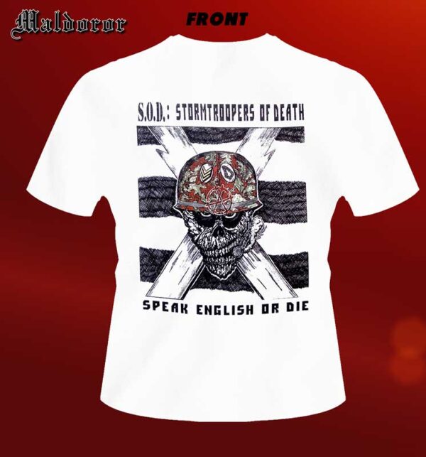 S.O.D. Speak English or die WHITE TS