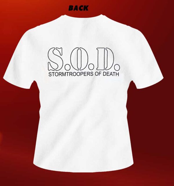 S.O.D. Speak English or die WHITE TS - Image 2