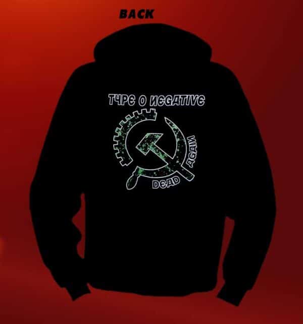 TYPE O NEGATIVE Dead again symbol GILDAN HOODIE - Image 2