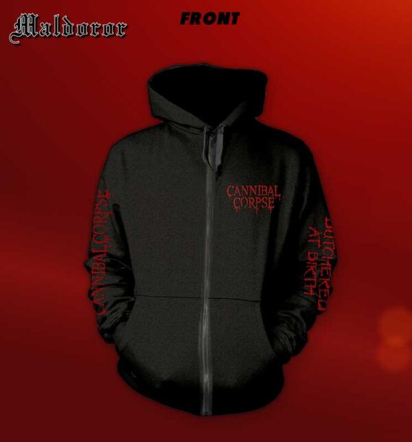 CANNIBAL CORPSE Butchered at birth ZIP HOODIE