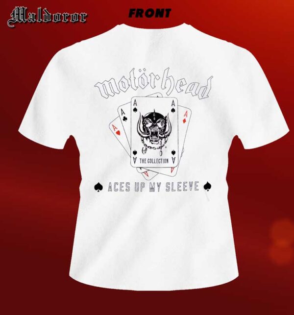 MOTORHEAD Aces up my sleeve WHITE TS