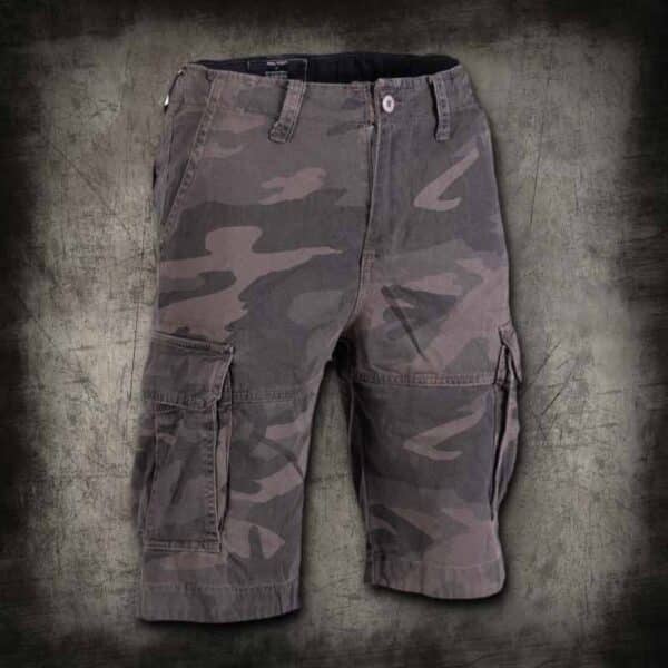 HLAČE US VINTAGE SHORTS PREWASH DARK CAMO