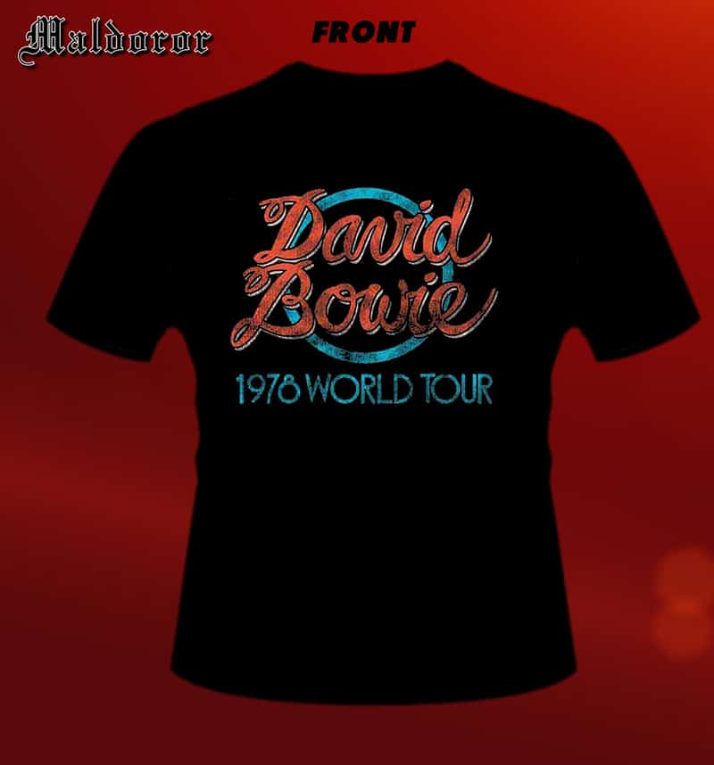 DAVID BOWIE 1978 World tour TS