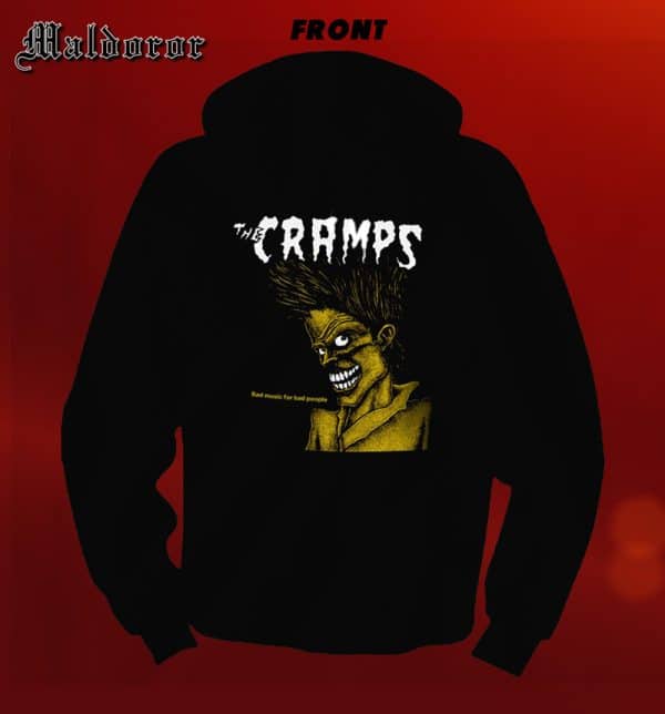 CRAMPS Bad music for bad people HOODIE