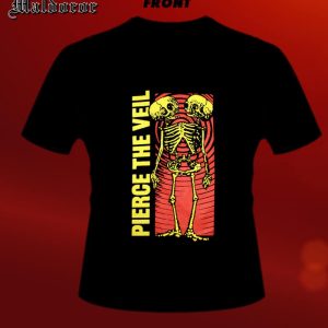 PIERCE THE VEIL Wavy skeleton TS