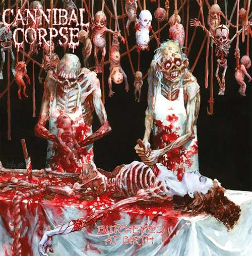 CANNIBAL CORPSE Butchered at birth REISSUE LP