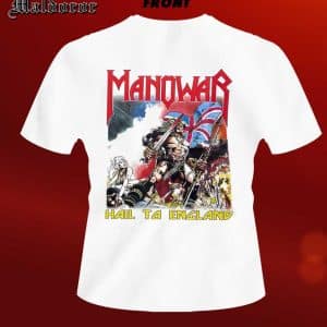 MANOWAR Hail to England WHITE TS