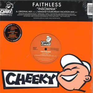 FAITHLESS Insomnia (30th anniversary edition) ORANGE 12'' EP